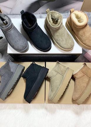 Ugg mini platform 4 см уги на платформі