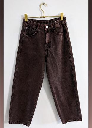 Джинсы с высокой посадкой hennes and mauritz handm denim jeans