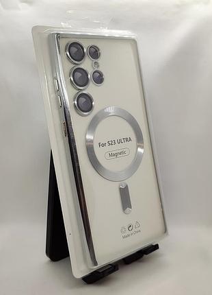 Силиконовый чехол, magsafe, бампер для samsung galaxy s23 ultra