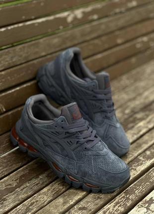 Asics gel kayano trainer 21 navy suede grey red