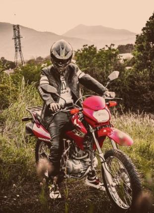 Чоловічий шкіряний роздільний мотокостюм, s-m, відмінний стан та якість4 фото