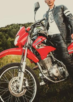 Чоловічий шкіряний роздільний мотокостюм, s-m, відмінний стан та якість3 фото