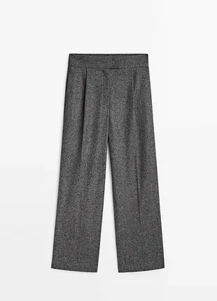Стильные широкие шерстяные брюки massimo dutti pp 36