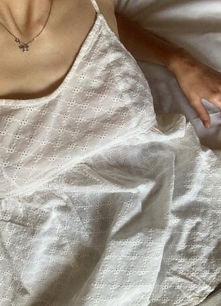 Белая майка из прошвы asos