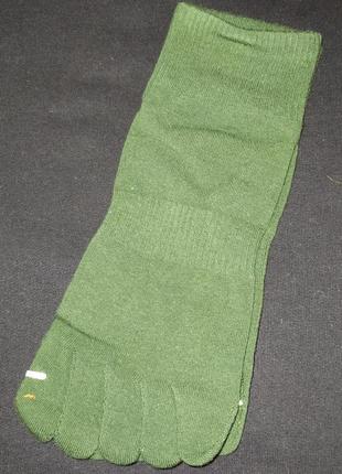 Чоловічі зелені невисокі шкарпетки з окремими пальцями чоловічі осінні шкарпетки з пальцями