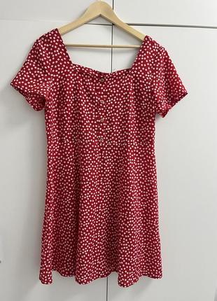 Червона сукня shein