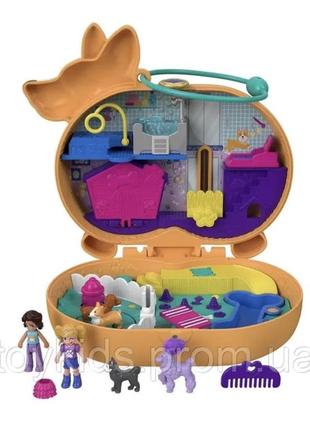 Набір ігровий polly pocket "обнімашки з коргі" mattel gtn13