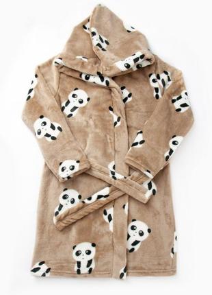 Теплий махровий халат велсофт, плюшевий банний халат