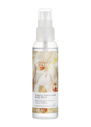 Освежающий спрей для тела senses белый персик и ванильная орхидея