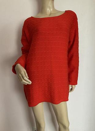 Кораловий светр/ l/ brend mitzy