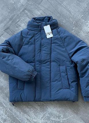 Крута куртка zara дутік, еко пуховик, пафер, парка