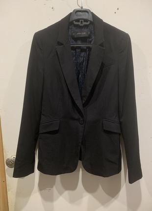 Пиджак черный жакет женский черный zara классика