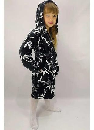 Халат теплий дитячий махровий для дівчинки