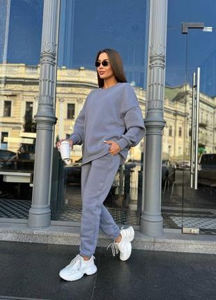 Костюм з кофтою oversize та джоггерами