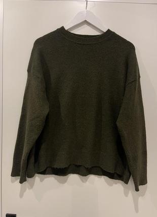 Шерстяной , брендовый  свитер  zara