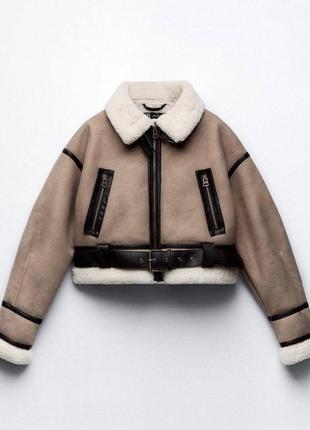 Дубленка в стиле zara