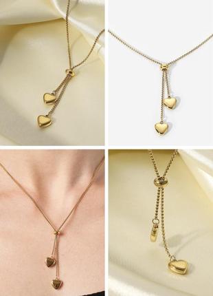 Подвеска с сердечками