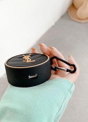 Чохол saint laurent airpods  чехол навушників кейс наушників сан ларан4 фото