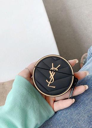 Чохол saint laurent airpods  чехол навушників кейс наушників сан ларан3 фото