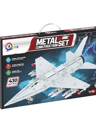 Конструктор самолет истребитель f-16 металлический технок 9598