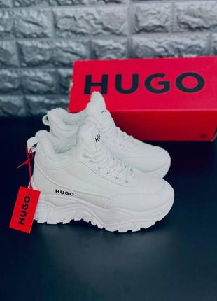 Женские зимние кроссовки hugo boss/женские зимние ботинки6 фото