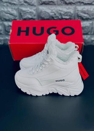 Женские зимние кроссовки hugo boss/женские зимние ботинки8 фото