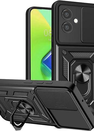 Чохол fiji camera defence для samsung galaxy a05 (a055) бампер із захистом камери та підставкою black