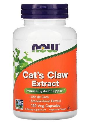 Кошачий коготь экстракт (cat's claw), now foods, 120 кап.