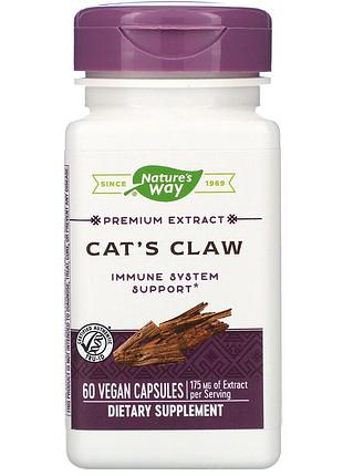 Кошачий коготь (cat's claw), nature's way, стандартизированный, 175 мг, 60 капсул