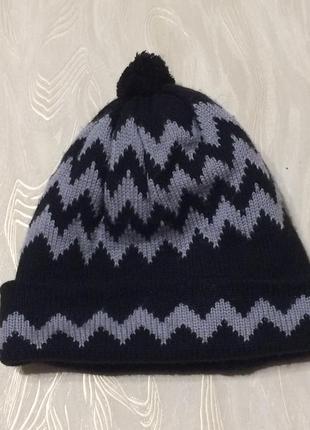 Двойная очень теплая шапка для мальчика, р.52-55