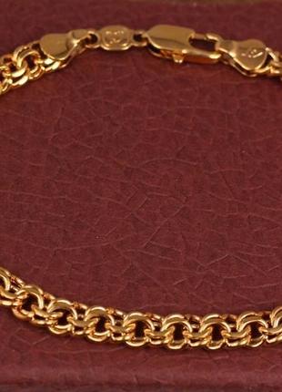 Браслет xuping jewelry круглий бісмарк 21 см 6 мм золотистий