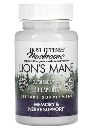 Ежовик гребенчатый, lion's mane, fungi perfecti, host defense, поддержка памяти и нервов, 30