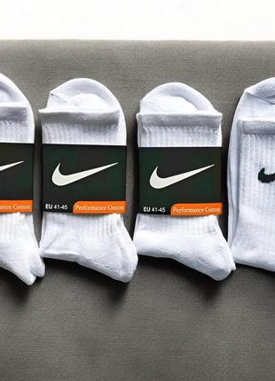 12 пар шкарпеток nike зимові махрові білі 41-45р.