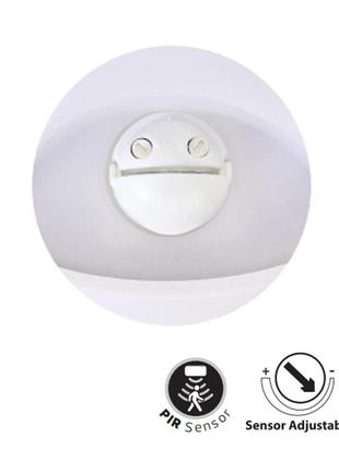 Світлодіодний світильник настінно-стельовий sorento з сутінковим датчиком і датчиком руху2 фото