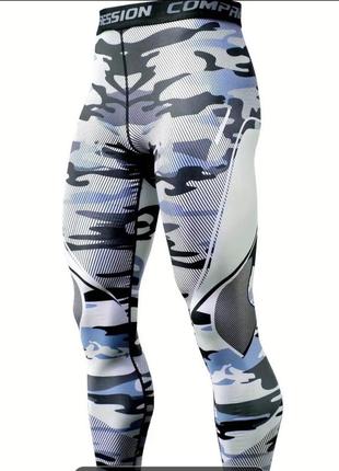 Спортивные компрессионные термоштаны легенсы compression l/xl3 фото