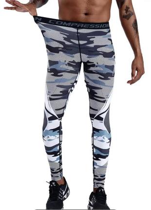 Спортивные компрессионные термоштаны легенсы compression l/xl2 фото