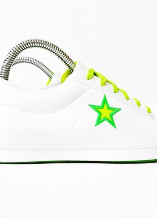 Брендові оригінальні білі кеди конверси converse one star