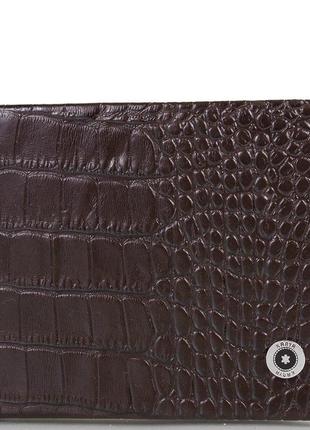 Мужской кожаный кошелек (shi0945-10kr) 11,5х9х2,5 см karya коричневый (2000001485460)1 фото
