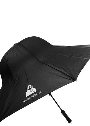 Женский зонт-трость механический (u41101) 105 см happy rain черный (2000001297674)