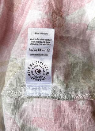 Яскраве плаття сарафан міді р. 14 в квітковий принт, натуральна тканина, сукня8 фото