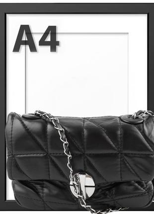 Женская сумка-клатч 17х11х6,5 см valiria fashion черный (2000002842415)7 фото
