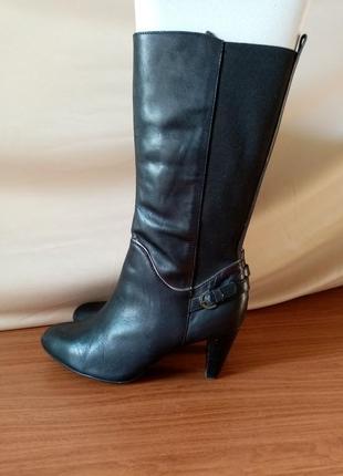 Сапоги кожаные демисезонные утепленные fg footglove. размер 39, полномерный, на высокий подъем
