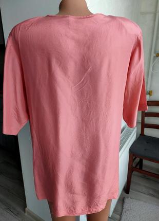 Натуральная шелковая блуза свободного кроя6 фото