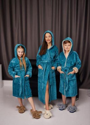 Халат махровий для дівчинки від 6 до 16 років