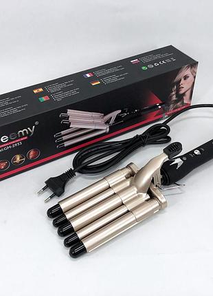 Плойки для волосся gemei gm-2933, щипці для завивки та випрямлення волосся, стайлер pz-126 для волосся
