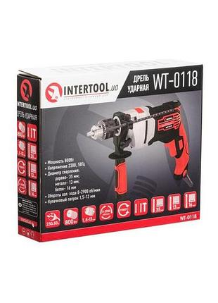 Дриль ударний intertool — 800 вт 6