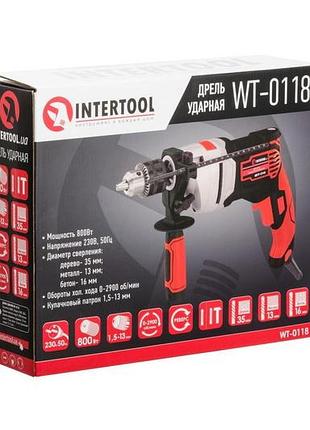 Дриль ударний intertool — 800 вт 5