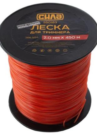 Леска для триммера сила - 2,0 мм x 450 м "звезда"