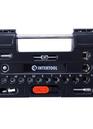 Набор инструмента intertool - 1/4" 57 ед. storm
