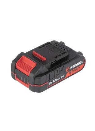 Акумулятор intertool — 20 в x 2 а·год li-ion storm